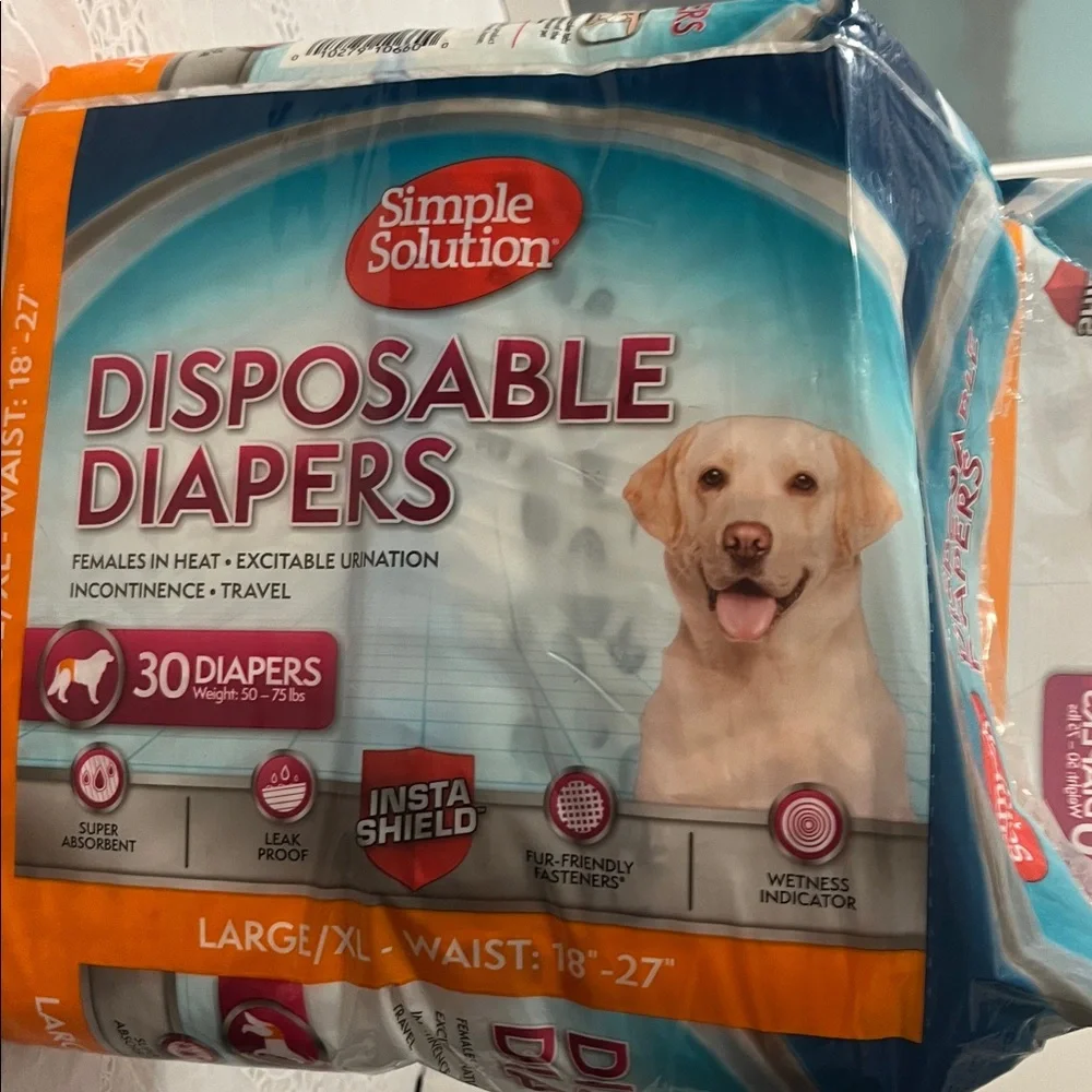 Simple Solution Disposable Dog Diapers Large/XL